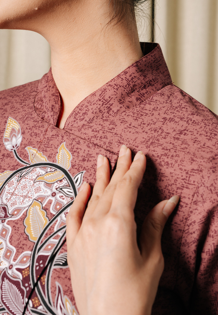 Hadinata Batik Wanita Superfine Blouse Dinesha Dhines-1